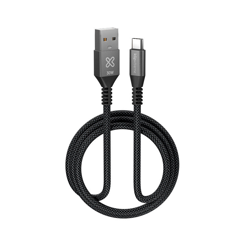 Cable Trenzado USB-A USB-C PowerGo 050 30W 1m Klip Xtreme
