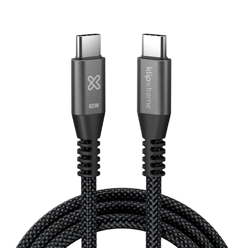 Cable Trenzado USB-C PowerGo 250 60W 1.8m Klip Xtreme