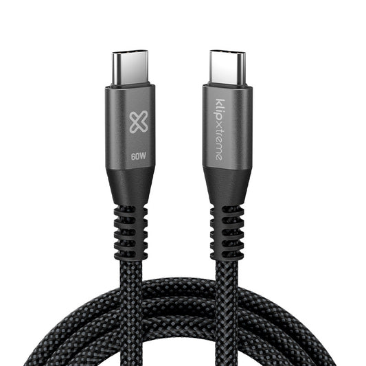 Cable Trenzado USB-C PowerGo 250 60W 1.8m Klip Xtreme