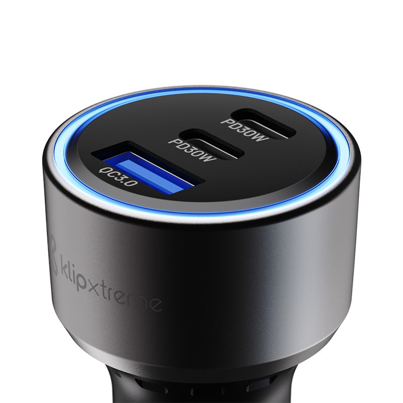 Cargador de Auto PowerCar 60 USB-C y USB-A 60W Klip Xtreme