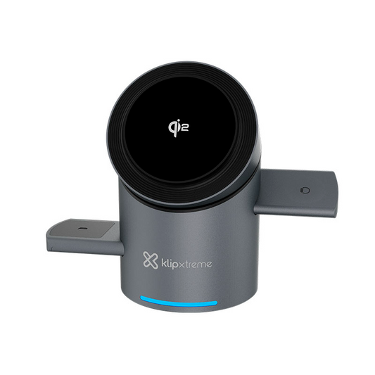 Cargador Magnetico c/Giro Carga Qi y Apple Watch Klip Xtreme